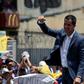 Venezuelan opposition leader Juan Guaido addresses supporters in Caracas on April 27, 2019