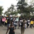 Nigerians protest raid, arrest and alleged harassment of women by the Police in Abuja. [Twitter]