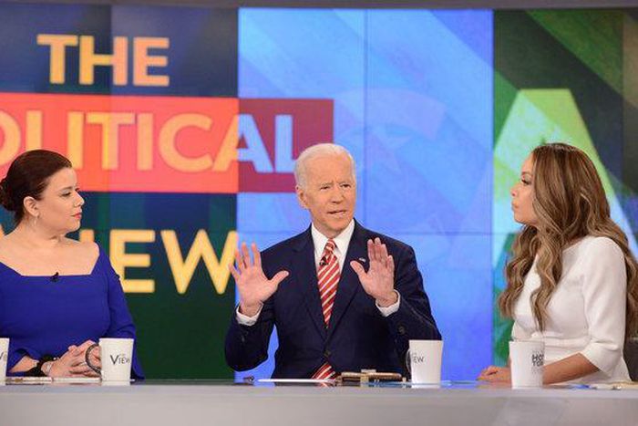 Prodded for apology to Anita Hill, Biden says he didn't mistreat her