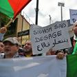 Algerians rallied Wednesday outside the powerful General Union of Algerian Workers (UGTA) headquarters