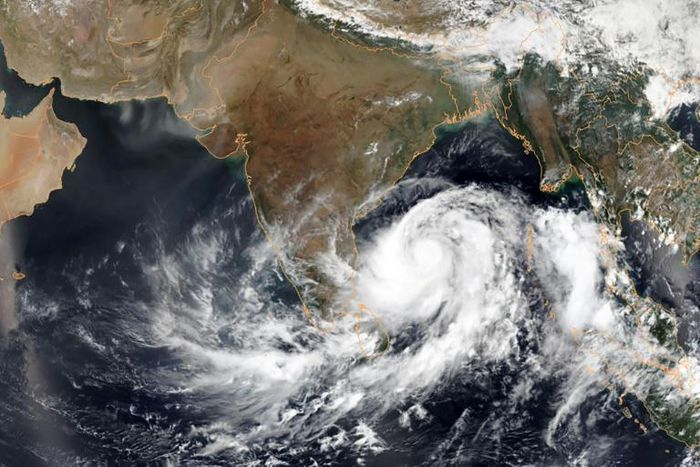 The Indian weather service said Extremely Severe Cyclonic Storm Fani is gathering near the Hindu holy town of Puri with gusts of up to 200 kmh
