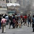 The fighting in Yemen (protesters pictured September 2018) has triggered what the UN describes as the world's worst humanitarian crisis, with 24.1 million people in need of aid