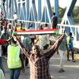 Sudanese protesters gather during a demonstration in the capital Khartoum on May 13, 2019