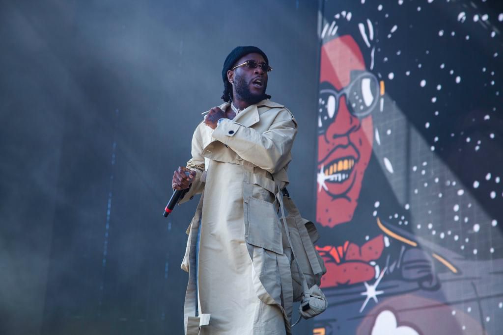 Burna Boy performing at Coachella in Indio, California. (Buki HQ)