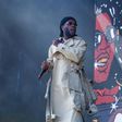 Burna Boy performing at Coachella in Indio, California. (Buki HQ)