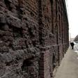 Warsaw's infamous Jewish Ghetto wall (built by the Nazis from 1940 to 1943 during Poland's occupation) is seen on April 11, 2013