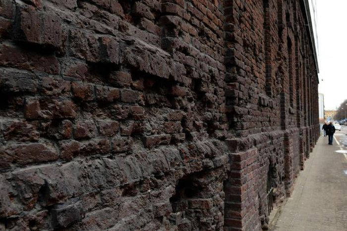 Warsaw's infamous Jewish Ghetto wall (built by the Nazis from 1940 to 1943 during Poland's occupation) is seen on April 11, 2013