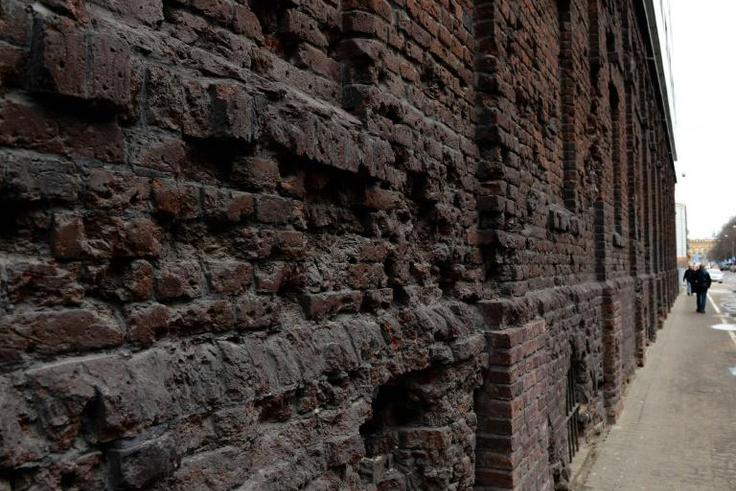 Warsaw's infamous Jewish Ghetto wall (built by the Nazis from 1940 to 1943 during Poland's occupation) is seen on April 11, 2013
