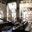 All three churches, including St. Anthony's Shrine, were left in ruins, bodies slumped over pews or lined up in aisles, torn bibles strewn over the floor
