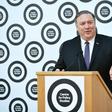 US Secretary of State Mike Pompeo speaks at Lancaster House in London