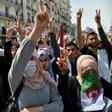 Algerian students protest against the "system" in the capital Algiers on April 23, 2019