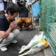 Locals left flowers in memory of the victims
