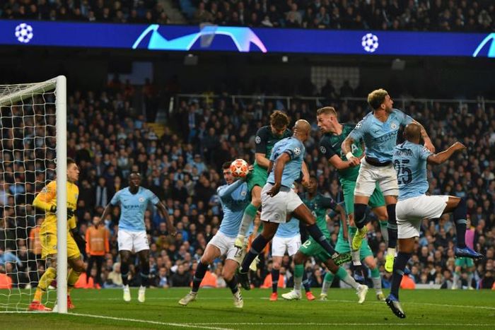 Manchester City boss Pep Guardiola was unhappy with Fernando Llorente's decisive goal for Tottenham