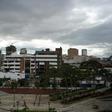 A general view of downtown San Jose, where a light aircraft piloted by two Argentione fliers crashed