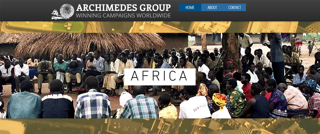 A screenshot of Archimedes Group's homepage [Archimedes Group]