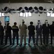 Uighur's pray in Xinjiang in 2015. UN chief Antonio Guterres was under pressure from rights groups to publicly confront Beijing over the mass detention of the Muslim minority