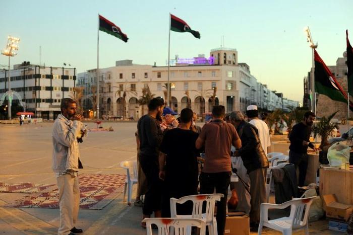 Libyans break their fast during the Muslim holy month of Ramadan in the capital Tripoli