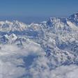 Late April to the end of May is the peak climbing season for Mount Everest (centre R) and many Himalayan mountains