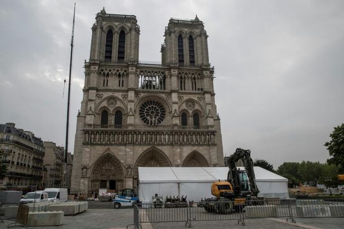 The blaze that destoyed Notre-Dame's roof released large amounts of toxic lead particles that have settled on surrounding streets and buildings