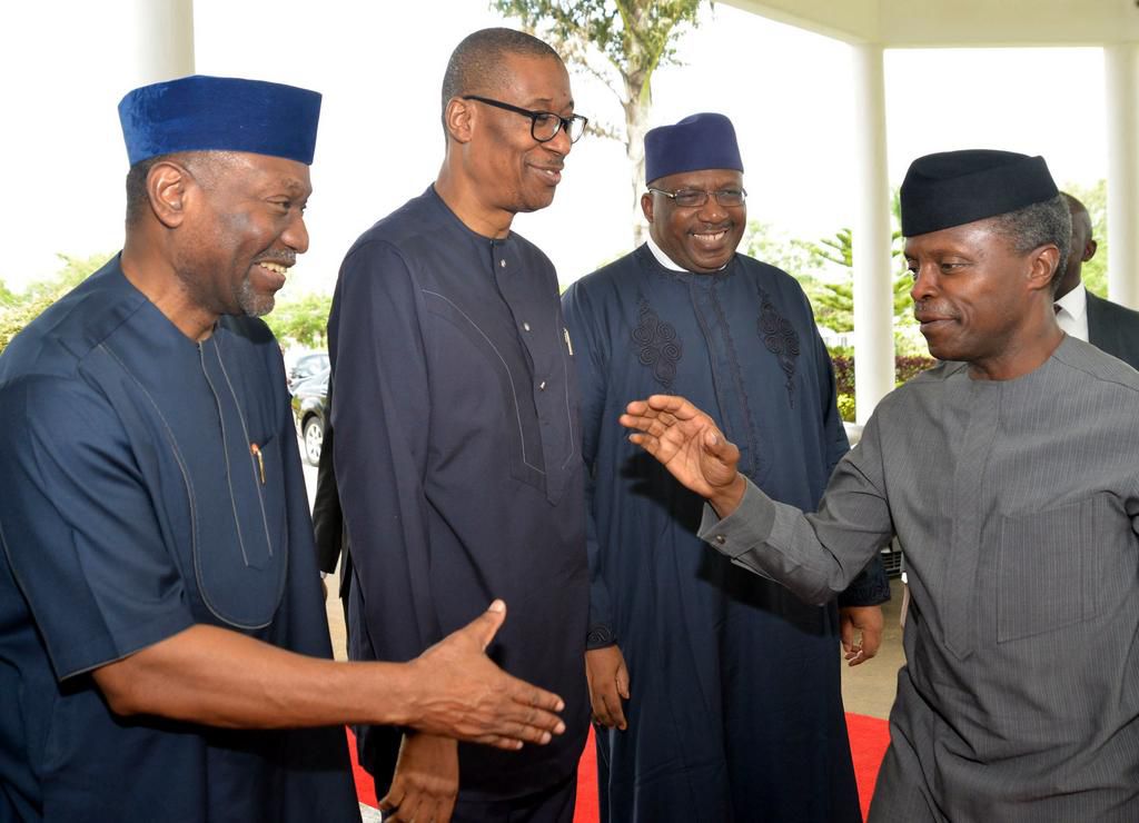 Osinbajo with a few ministers
