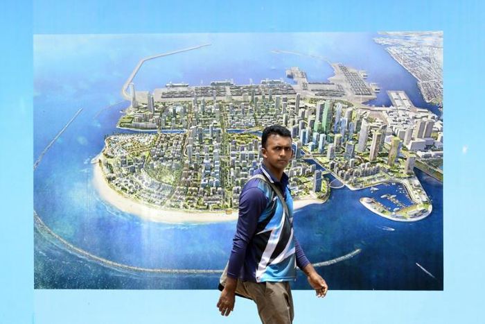 The Chinese-funded Port City on reclaimed land in Colombo will effectively double the size of Sri Lanka's capital city