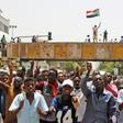 Sudanese chant slogans as they gather during a demonstration outside the army headquarters in Khartoum on May 2, 2019