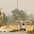 A tank in clashes on the outskirts of the Libyan capital Tripoli
