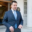 Juri Ratas (Center Party) leaves the venue after being reappointed as Prime Minister of Estonia in Tallinn, Estonia