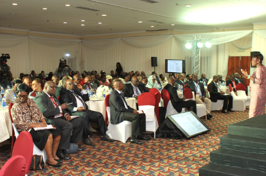 Prof Janet Ajuluchukwu (University of Lagos Teaching Hospital, Lagos) during his presentation at the Novartis International Cardio-Metabolic Summit in Lagos, Nigeria