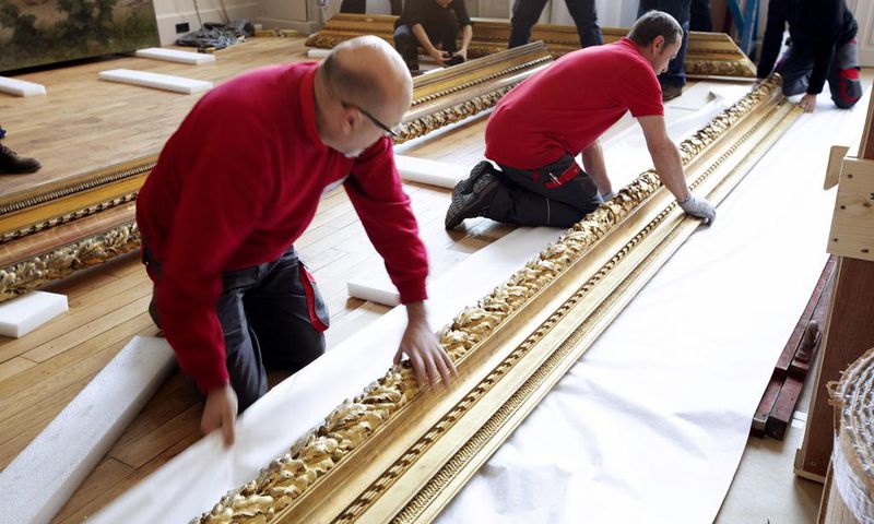 How to Move a Masterpiece? If It's This Big, Very Carefully