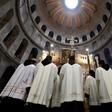 The Church of the Holy Sepulchre is built at the site where Christians believe Jesus was crucified, buried and resurrected