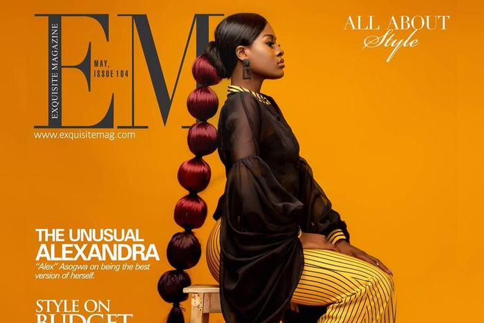 #BBNaija's Alex stuns in avant-garde photoshoot with Exquisite magazine [Credit: Exquisite Magazine]