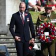 Britain's Prince William at a wreath-laying ceremony during Anzac Day commemorations in Auckland