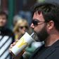 UKIP European Parliament candidate Carl Benjamin, who has had milkshakes thrown at him at least four times this month, made a show of sipping on a McDonald's milkshake at one of his events this week