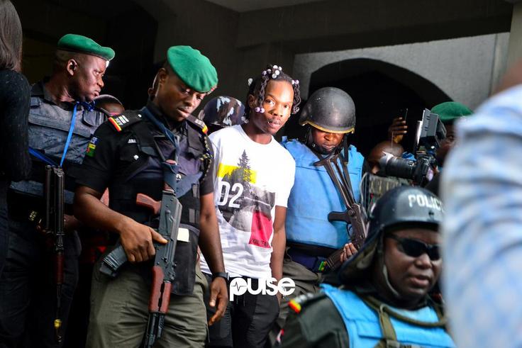 Naira Marley steps out of court after his hearing