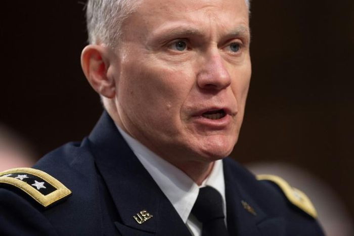 Defense Intelligence Agency chief Lieutenant General Robert Ashley, seen testifying in Congress in January 2019, says Russia is "probably" violating a ban on nuclear testing