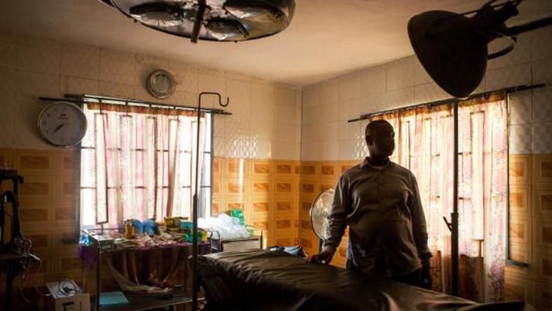 A licensed doctor and known abortion provider stands in the operating room of his private clinic [Credit: Pulse]