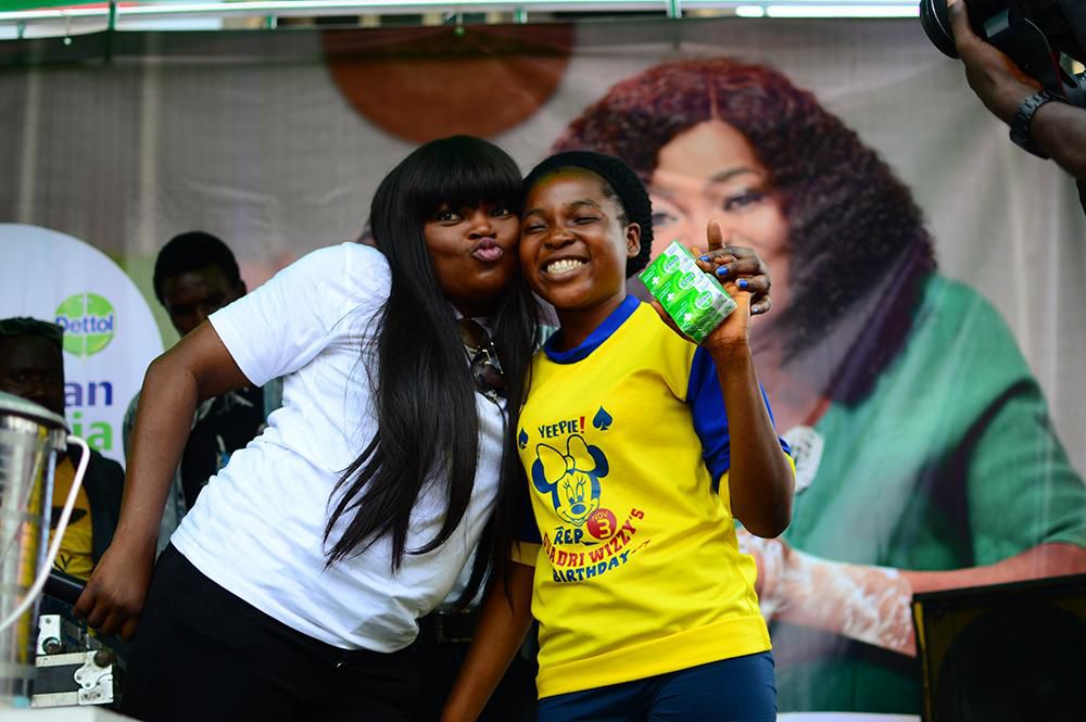 Funke Akindele rewarding loyal customers