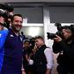 Italian Deputy Prime Minister and Interior Minister Matteo Salvini arrives to cast his ballot at a polling station in Milan with exit polls later showing his far-right party on top in EU elections