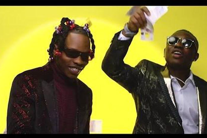 Naira Marley and Zlatan in their music video for 'Illuminati.' (Jaguda)