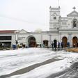 Sri Lankan Navy soldiers used soap and water jets to clean away the reminders of the massacre at St. Anthony's Shrine in Colombo