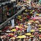 The demonstration comes just days after four prominent leaders of Hong Kong's democracy movement were jailed for their role in organising mass pro-democracy protests in 2014