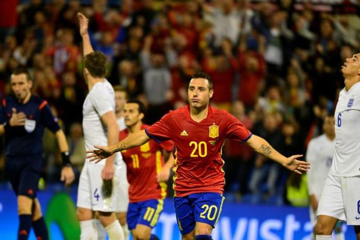 Santi Cazorla scored the last time he played for Spain, in a friendly victory over England in November 2015