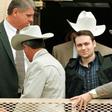 John William King (C) is pictured in 1999 after being sentenced to death for the brutal murder of a black man