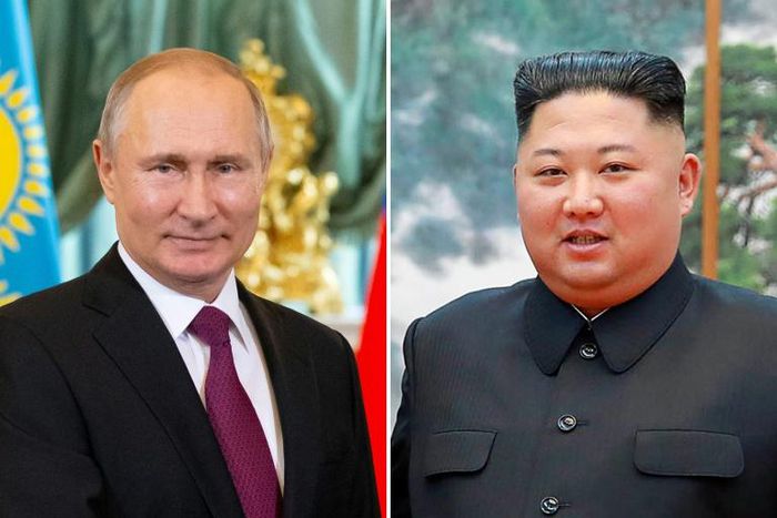 Russian President Vladimir Putin (L) and North Korean leader Kim Jong Un are rumoured to meet soon in Vladivostok, eastern Russia