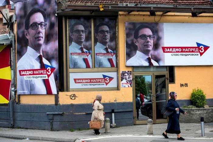 The ruling Social Democrat party's favoured candidate Stevo Pendarovski won a razor thin majority in the first round of North Macedonia's presidential election
