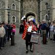 News of the royal birth may have been posted on Instagram, but town crier Tony Appleton declared the event in more traditional fashion outside Windsor Castle