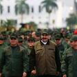 Venezuela's President Nicolas Maduro is seen alongside troops after an aborted US-backed uprising against him