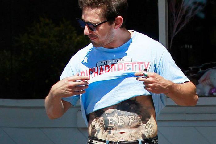 Shia LaBeouf's CREEPER Tattoo Is...Perfect?