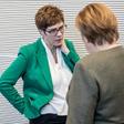 CDU leader Annegret Kramp-Karrenbauer says that on some days she speaks more frequently with Angela Merkel than with her own husband